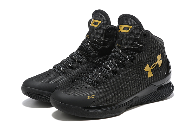 Under Armour Curry kids One Black Gold Banner